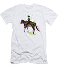 Cowboy on Horse Silhouette Marian Voicu T-Shirt