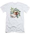 Cozy Coffee Scene with Succulents Joanna Redesiuk T-Shirt