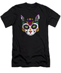 Craneo De Gato Halloween Cute Sugar Skull Dia De Shannon Nelson Art T-Shirt