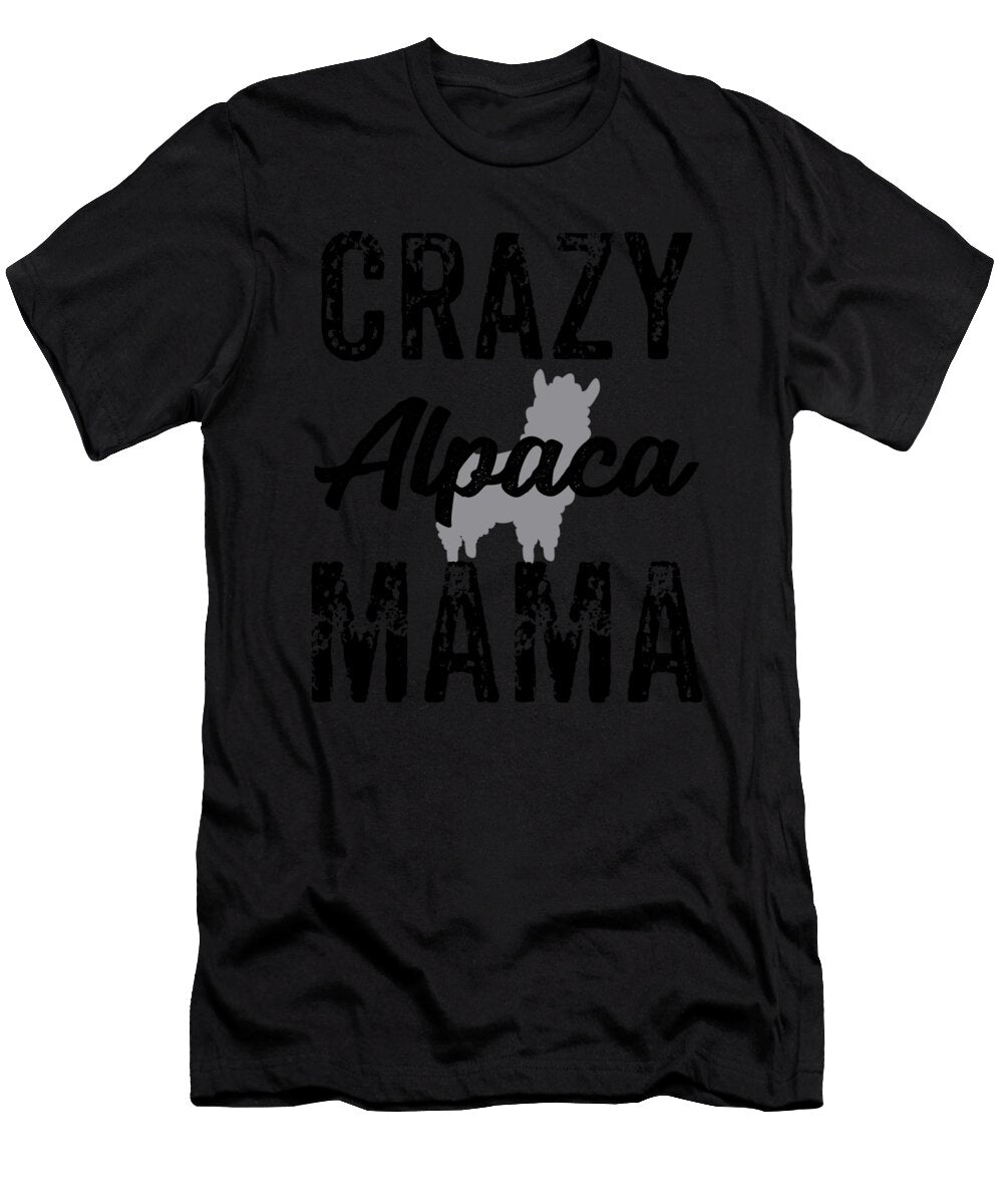 Crazy Alpaca Mama Alpaca Gift Jmg Designs T-Shirt