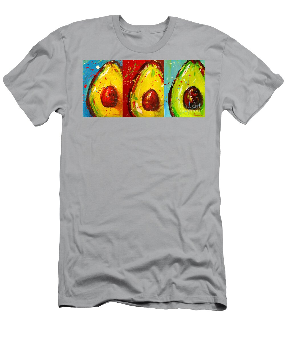 Crazy Avocados Triptych Patricia Awapara T-Shirt