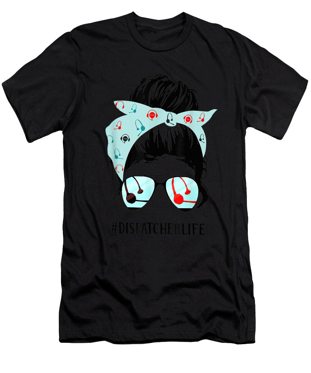 Crazy Skull Dispatcher Shannon Nelson Art T-Shirt