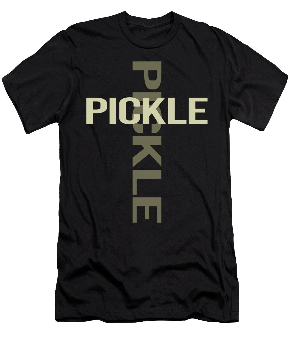 Cross Text Pickle Pickles Pickling Petrona Romero T-Shirt