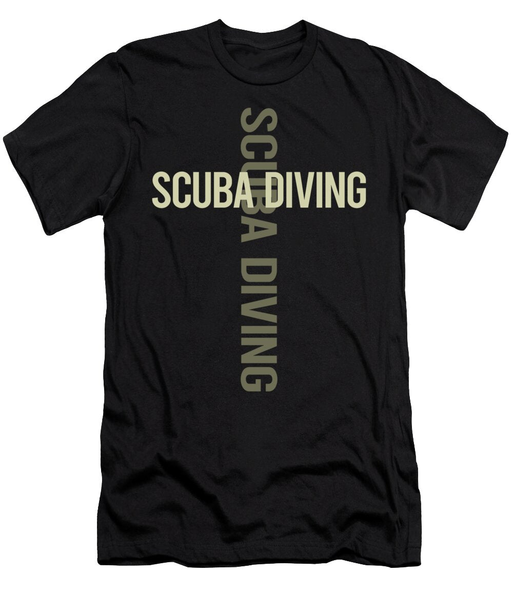 Cross Text Scuba Diving Diver Petrona Romero T-Shirt
