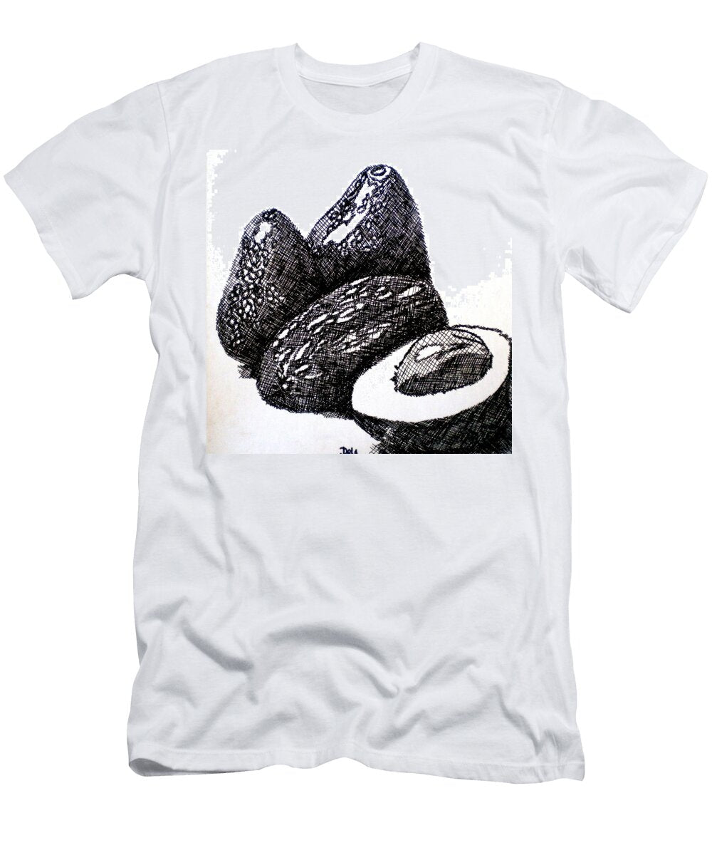 Crosshatched Avocados Debi Pople T-Shirt