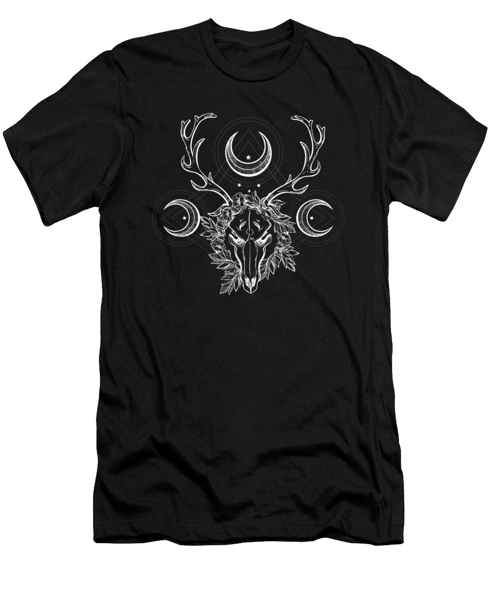 Crystal Skull Pagan Stay Weird Boho Mexican Shannon Nelson Art T-Shirt