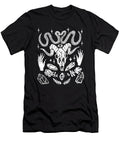 Crystals Animal Skull Snakes Nature Witchy Gothic Shannon Nelson Art T-Shirt