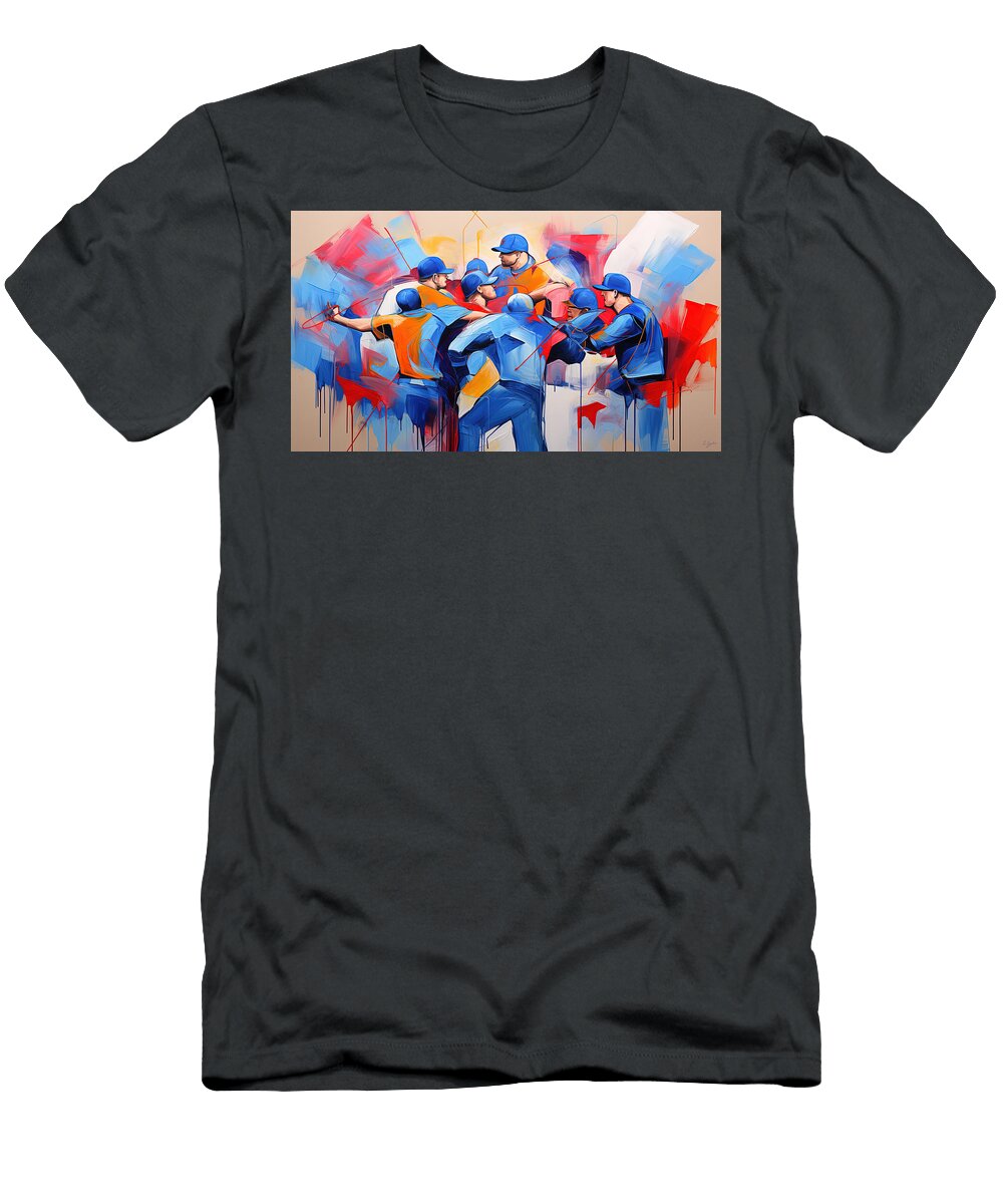 Cubs Baseball Painting Lourry Legarde T-Shirt
