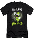 Cucumber Plants Fermentation Vinegar Gift Just a Girl Who Loves Pickles Thomas Larch T-Shirt