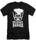 Culinary Badass Funny Chef Skull Knifes Cooking Shannon Nelson Art T-Shirt
