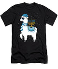Cunning Menorah Hanukkah Llama Cute Alpaca Chanukah Christmas Pajama Long Sleeve Retro Ezone Prints T-Shirt