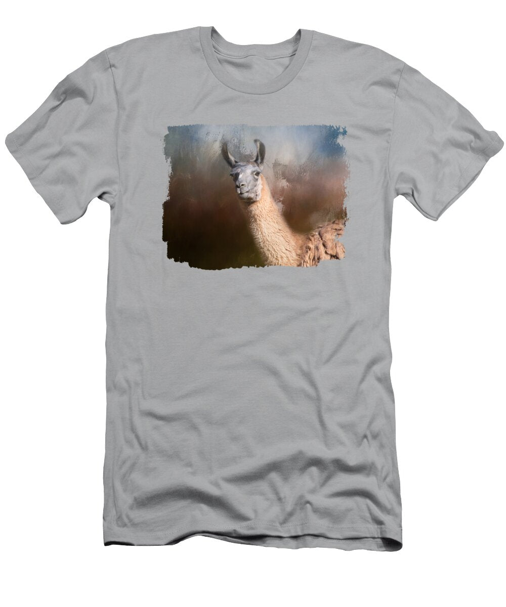 Curious Llama Elisabeth Lucas T-Shirt