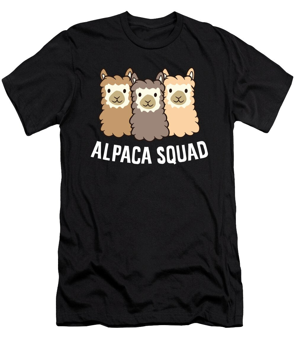 Cute Alpaca Squad Alpaca Lover Funny Alpaca Eq Designs T-Shirt