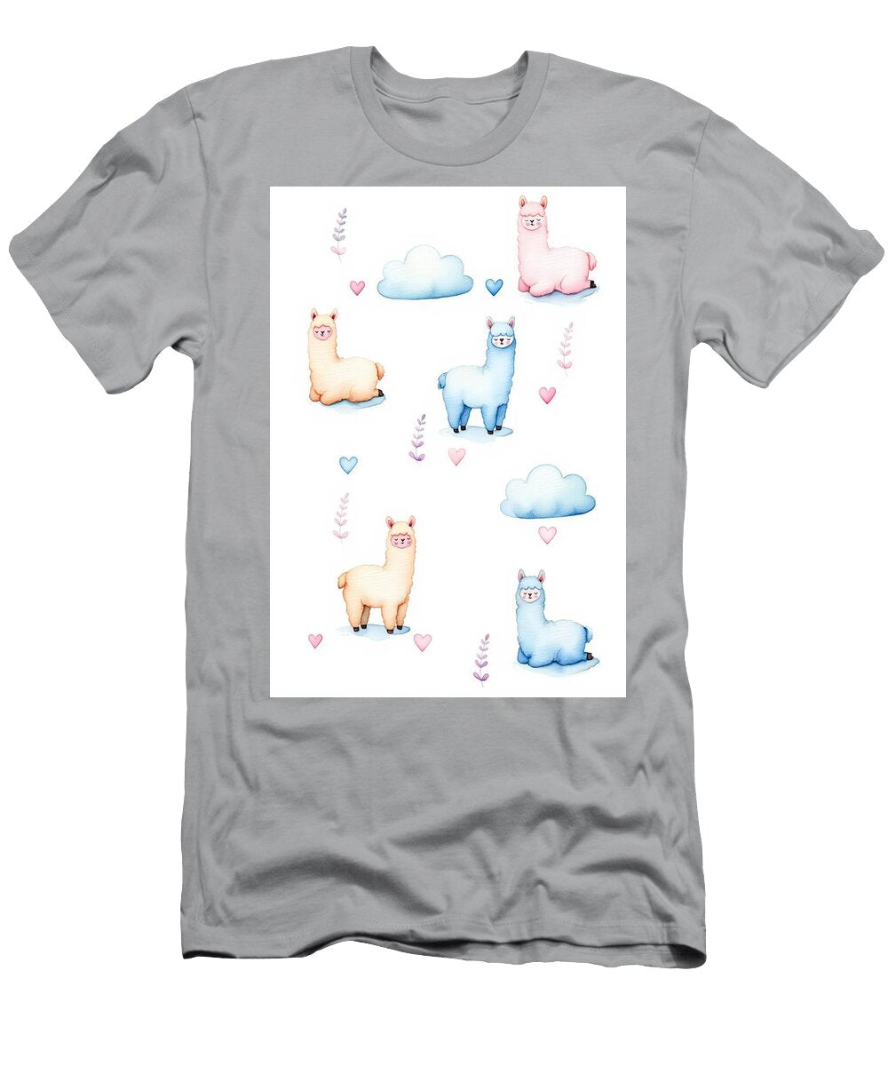 Cute Alpacas and Clouds Mounir Khalfouf T-Shirt