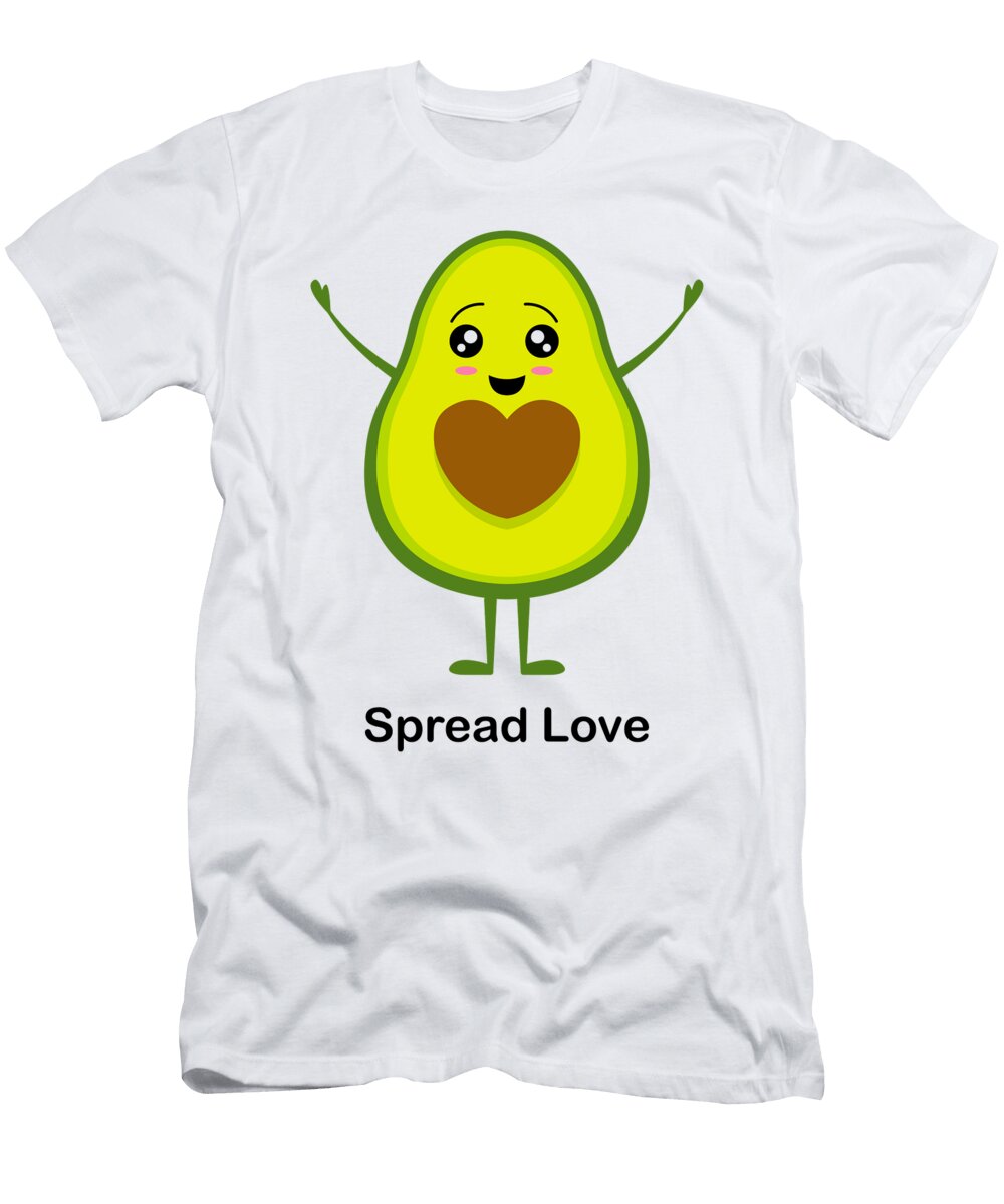 Cute Avocado Spread Love Avocados Maltiben Patel T-Shirt