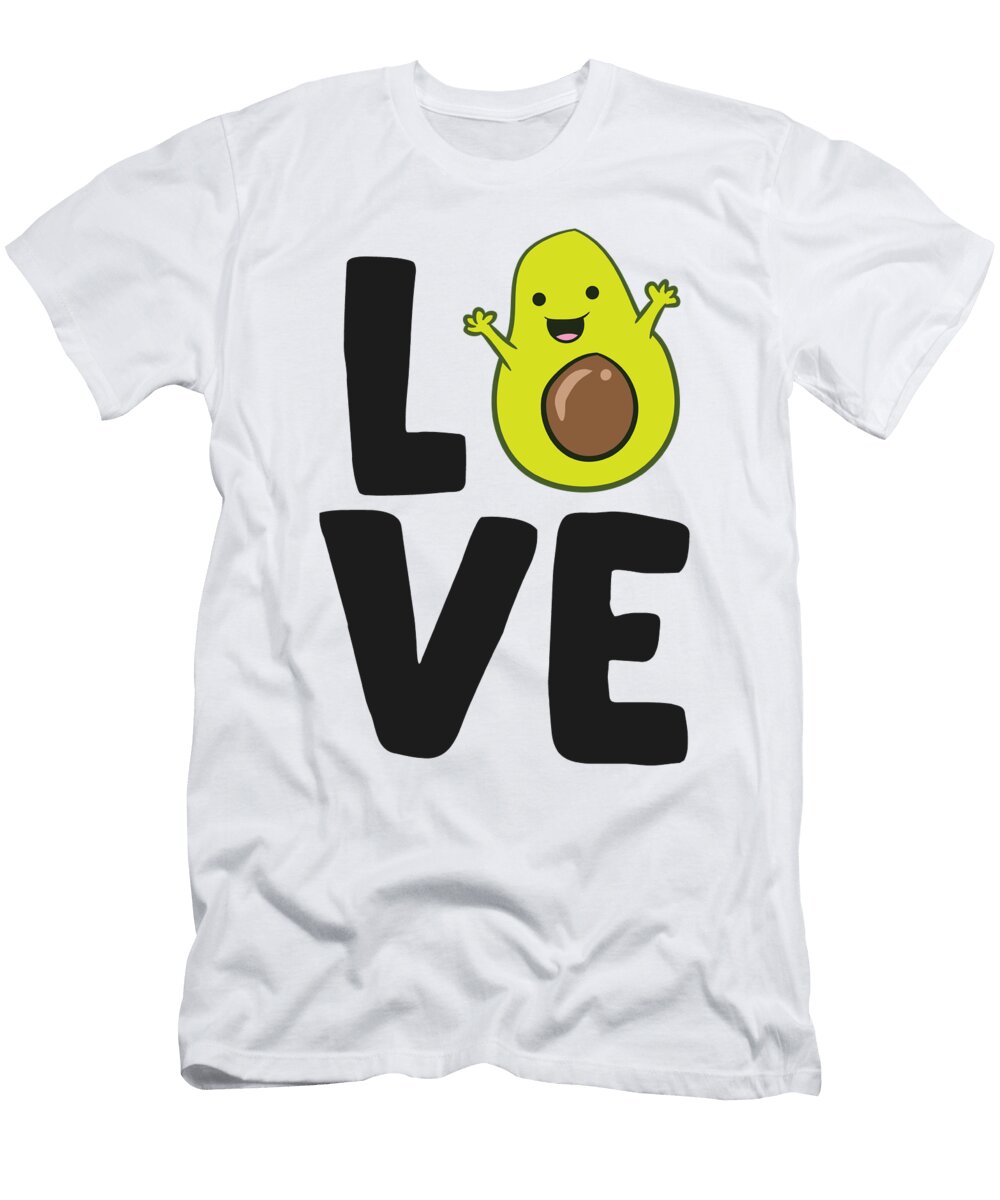 Cute Avocado Vegan Food Love Avocados Eq Designs T-Shirt