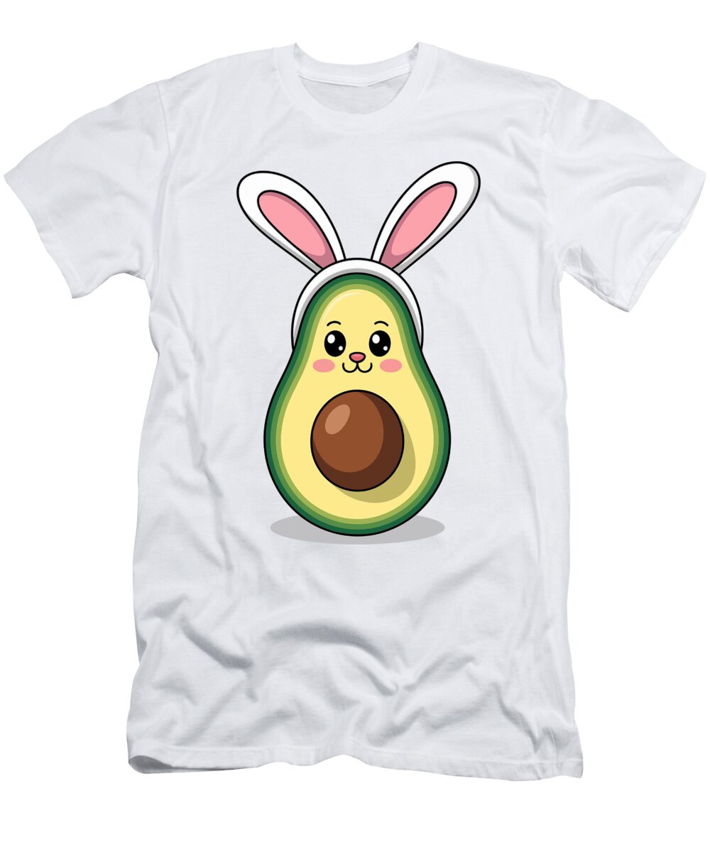 Cute Avocado with Bunny Ears Joanna Redesiuk T-Shirt