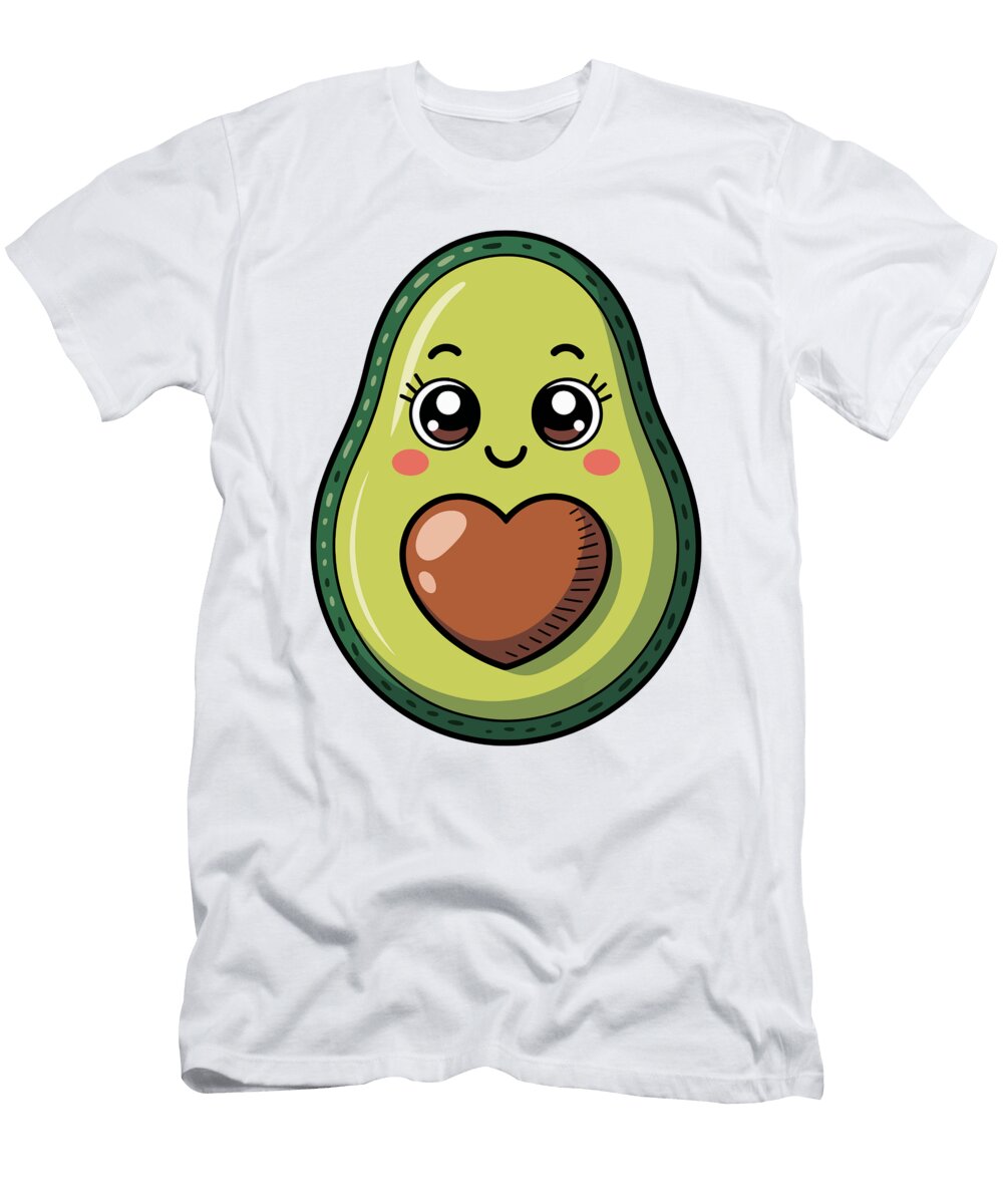 Cute Avocado with Heart Pit Joanna Redesiuk T-Shirt