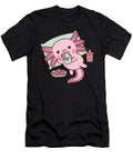 Cute Axolotl Chilling with Handphone Boba Tea Yvonne Alfie T-Shirt