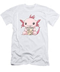 Cute Axolotl Drinking Boba Tea Redite Noah T-Shirt