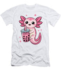 Cute Axolotl with Bubble Tea Joanna Redesiuk T-Shirt