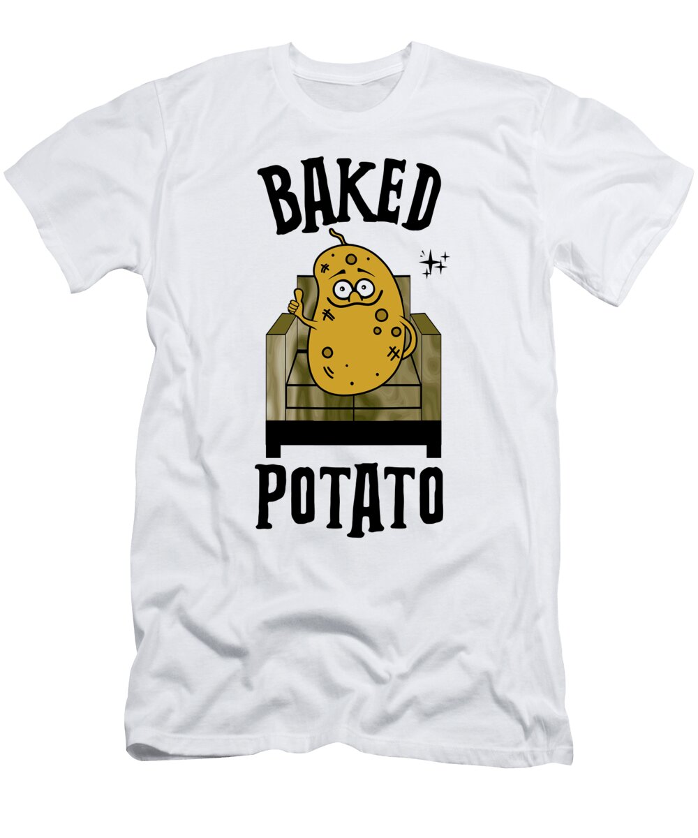 Cute Baked Potato Weed Smoker Sartoris Art T-Shirt