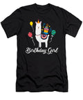 Cute Birthday Llama Girl Alpaca Animal Kids Gift Ezone Prints T-Shirt