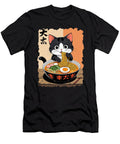 Cute Black Cat Eating Ramen Noodles Lover Cat Zyneu Gangd T-Shirt