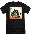 Cute Black Cat Eating Ramen Noodles Lover Zyneu Gangd T-Shirt
