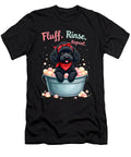 Cute Black Poodle Bubble Bath Dog Grooming Humor Sophie Eleanor T-Shirt