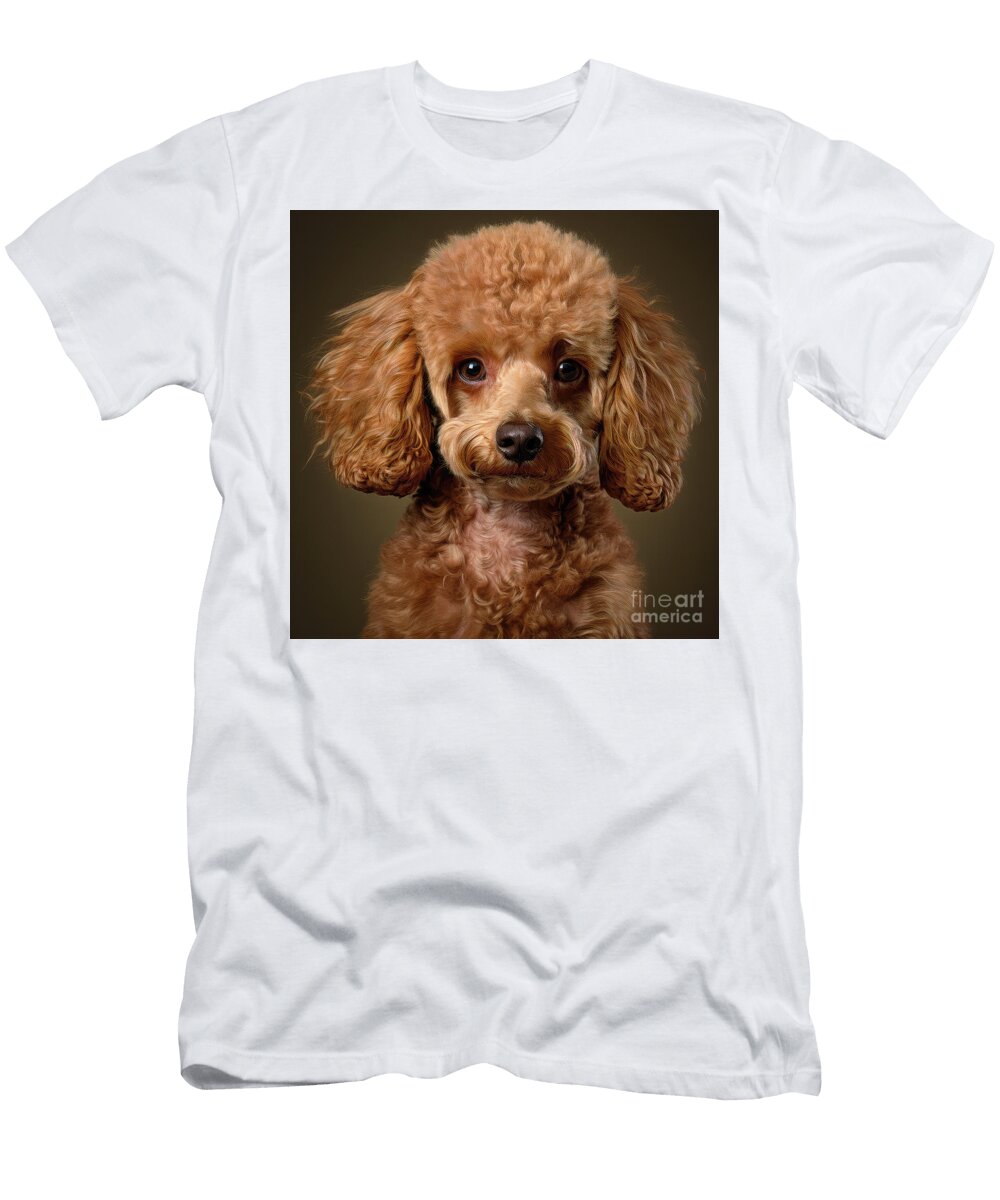 Cute Brown Poodle Elisabeth Lucas T-Shirt