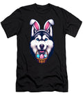 Cute Bunny Ear Siberian Husky Dog Easter Eggs Sophie Eleanor T-Shirt