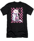 Cute Cat Bubble Tea Gif Douxie Grimo Art T-Shirt