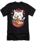 Cute Cat Eating Ramen Joanna Redesiuk T-Shirt