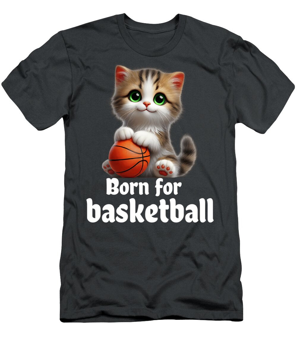 Cute Cat Playing Basketball Quang Vu T-Shirt