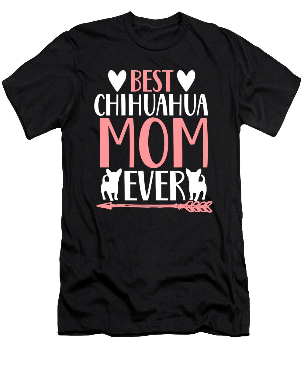 Cute Chihuahua Mom Owner Lover Dog Gift Funny Pet Shannon Nelson Art T-Shirt