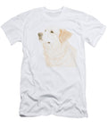 Cute Corgi Minimalist Modern Art Happy Living T-Shirt