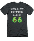 Cute Couples Matching Shes My Better Half Avocado James C T-Shirt