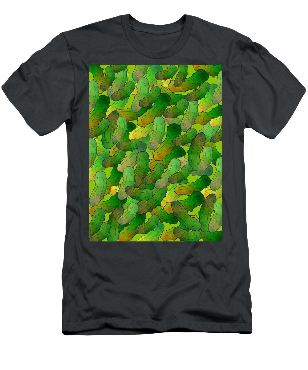 Cute Dill Pickles Pattern Kathleen Sartoris T-Shirt