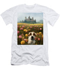 Cute Dog in the Meadow Full of Flowers Kamila Milik T-Shirt