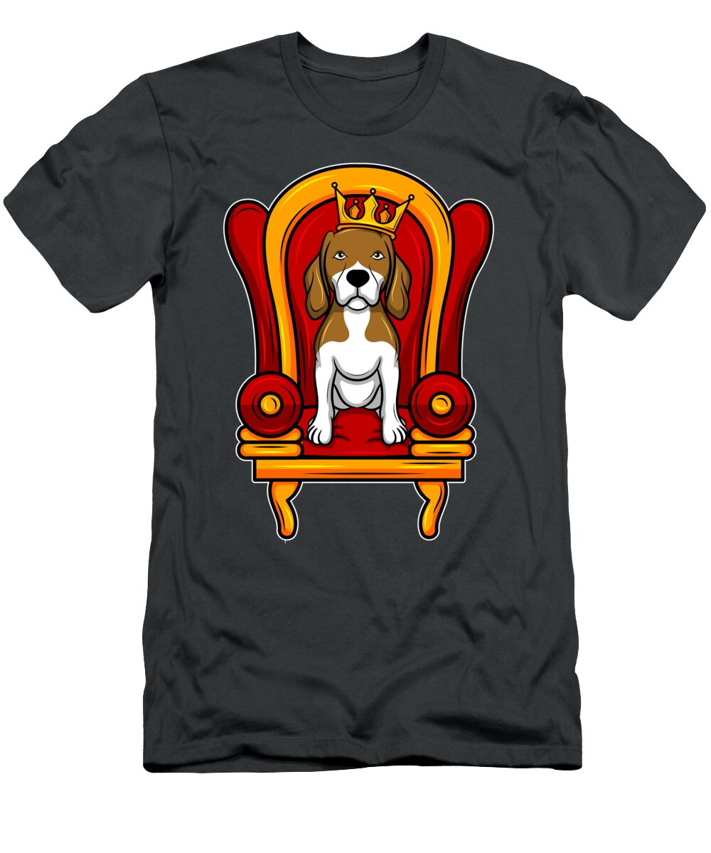 Cute Dog Puppy Kids Gift Beagle King Pet Animal Tom Schiesswald T-Shirt
