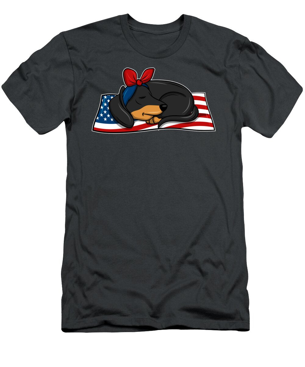 Cute Dog Puppy Kids Gift Pet Animal Dachshund Tom Schiesswald T-Shirt
