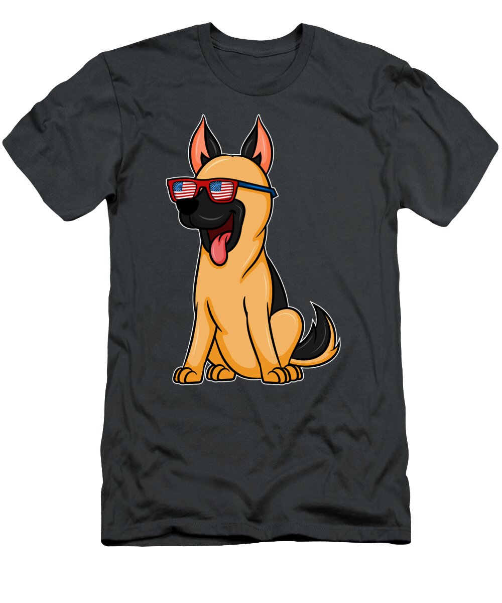 Cute Dog Puppy Kids Gift Pet Animal German Shepard Tom Schiesswald T-Shirt