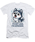 Cute Expressive Husky Pup Joanna Redesiuk T-Shirt