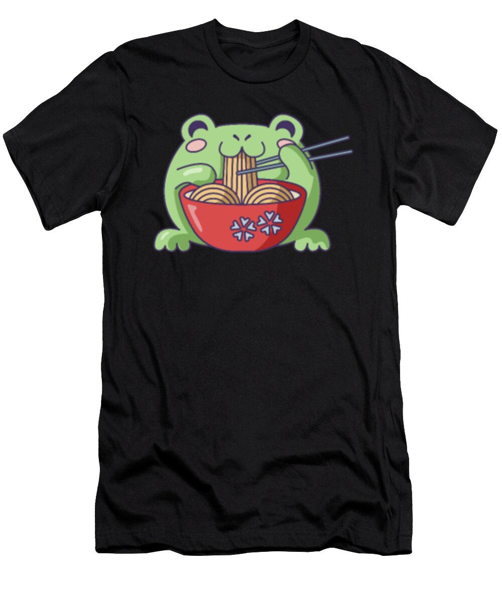 Cute Frog with Ramen Kawaii Designs Tinh Tran Le Thanh T-Shirt