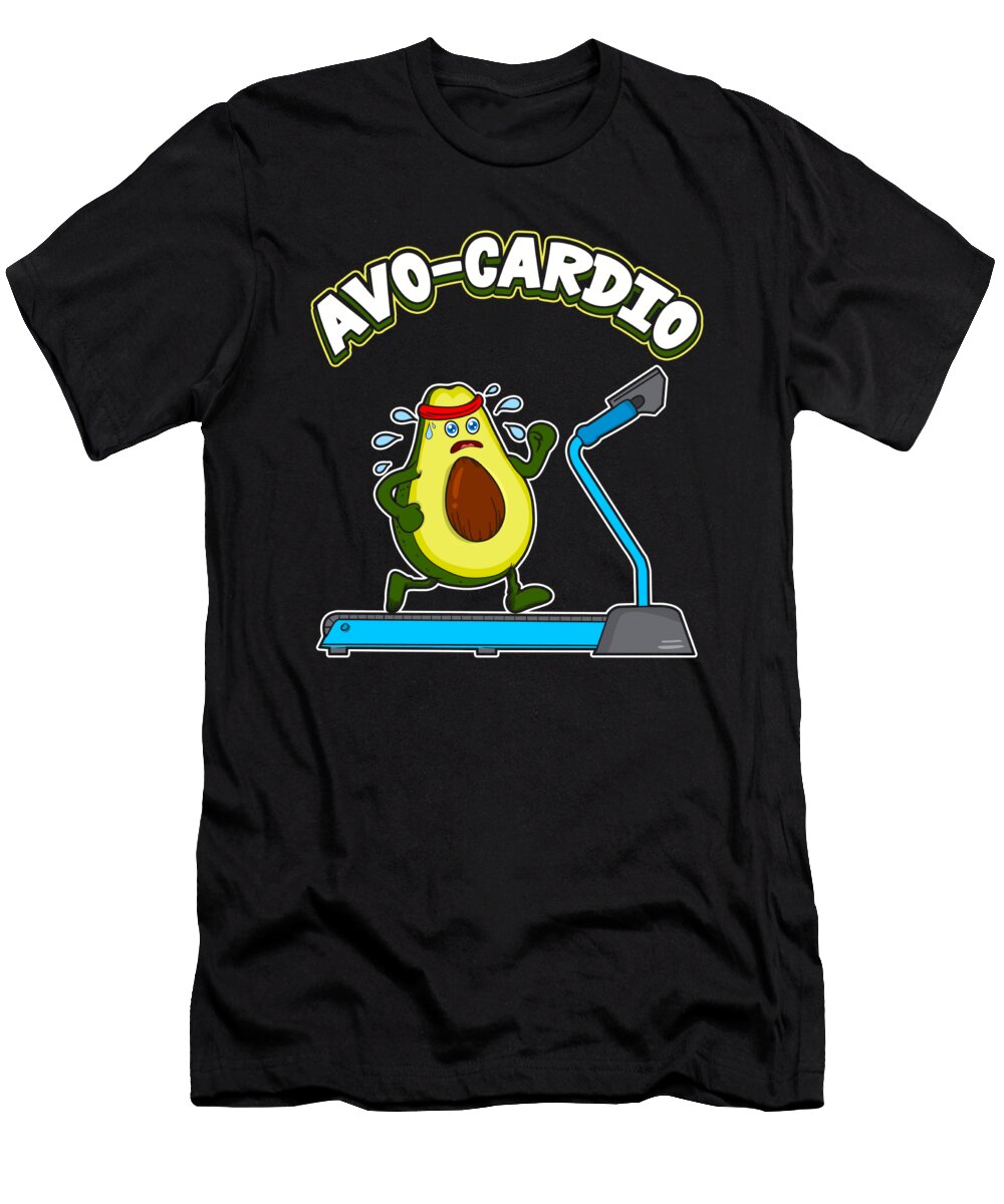 Cute Funny Avocardio Avocado Cardio Pun Gym the Perfect Presents T-Shirt