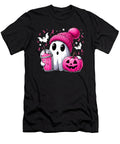 Cute Ghost Pink Ribbon Halloween Breast Cancer Maisie Jackson T-Shirt
