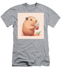 Cute Guinea Pig Holding Bubble Tea Maroon Stay T-Shirt