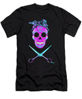 Cute Hairstylists Vintage Sugar Skull Hair Stylist Shannon Nelson Art T-Shirt