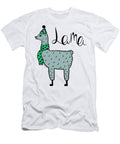 Cute Hand Drawn Illustration of a Lama in a Cap and a Scarf Tatiana Pankova T-Shirt
